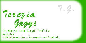terezia gagyi business card